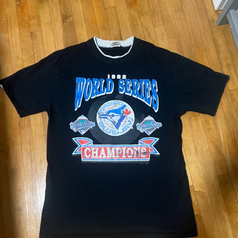 Vintage 1992 Toronto Blue Jays World Series Champions T-Shirt MLB 90s